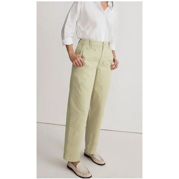 Madewell Relaxed Chino Pants in Pale Lichen Size 00 - Picture 1 of 16